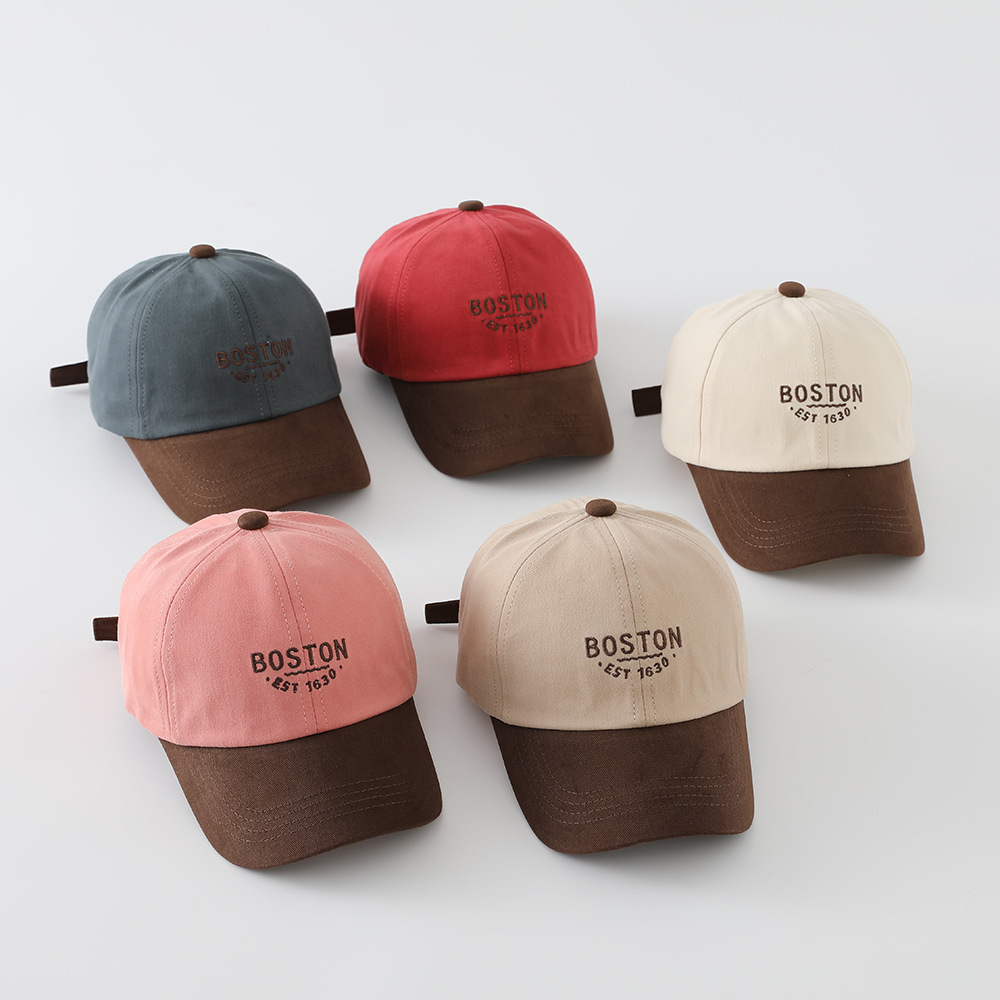 Embroidery Hat Machine - 子供用春秋刺繍入り野球帽 男女兼用 キッズ向けファッショナブルな多用途日よけ帽子 通気性のあるコットン製