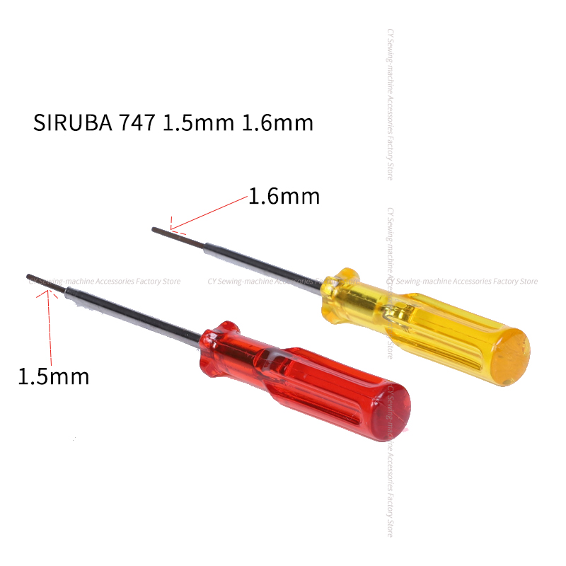 Embroidery Yellow - ドリル用ネジ,100個,1.5mm,1.6mm,六角形,赤と黄色のドライバー用,過ロック縫いおよびロードツール