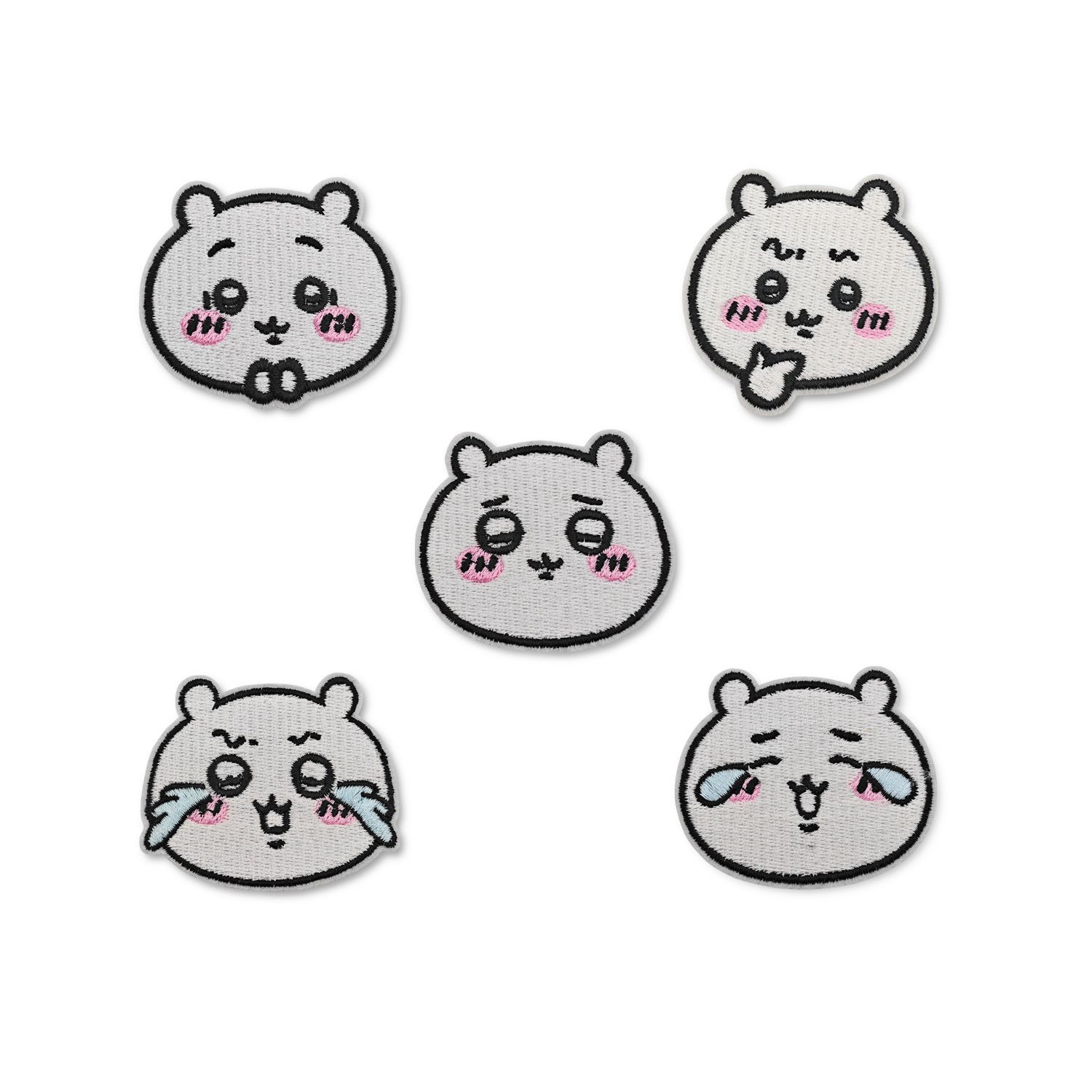 Embroidery Patches - アニメちいかわ刺繍布パッチ貼り付け服ダウンジャケットパッチステッカーDIYスクールバッグ漫画自己粘着式素敵な可愛い
