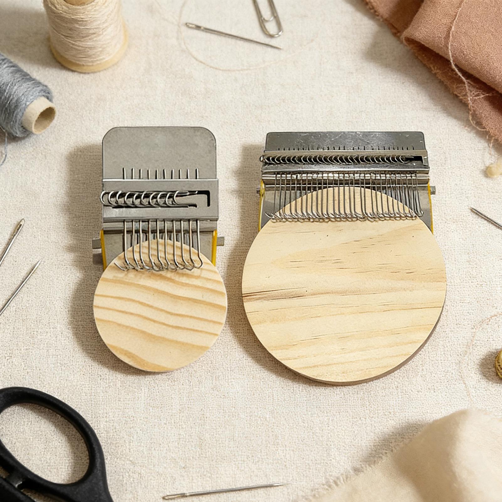 Embroidery Patches - ニットパッチ織機キット 小型パッチ編み物用品 編み機キット かぎ針編み 刺繍 クラフト