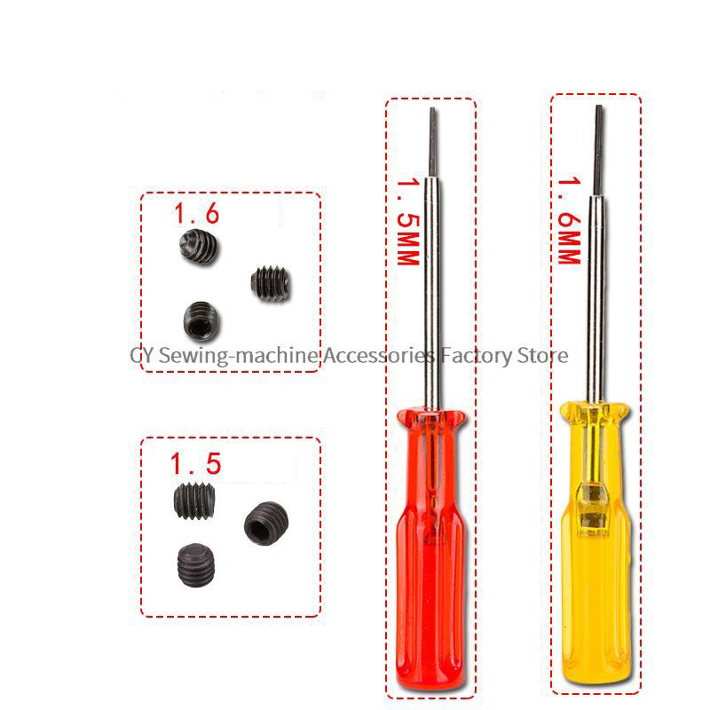 ドリル用ネジ,100個,1.5mm,1.6mm,六角形,赤と - Embroidery Yellow のレビューと価格