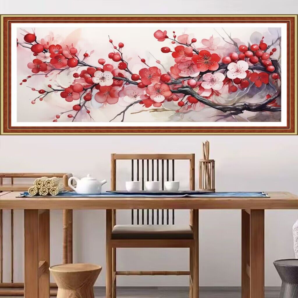 家の装飾のための中国のプリントクロスステッチ,花の刺need - Embroidery Job のレビューと価格