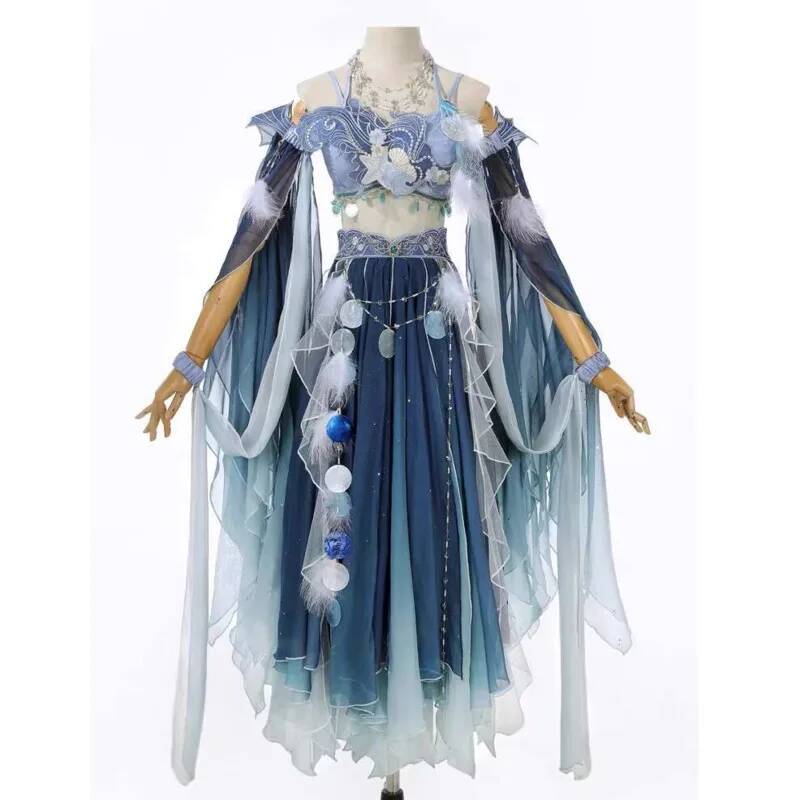 エキゾチックなブルードレス重い刺繍漢要素妖精春夏西洋風古代衣 - Embroidery Style のレビューと価格