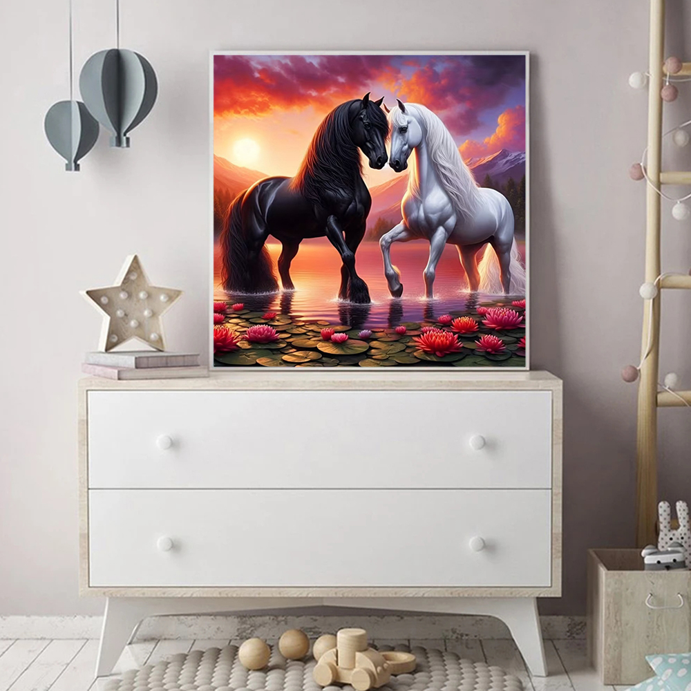 エバーシャイン アニマルダイヤモンドモザイク 馬のクロスステ - Embroidery Horse のレビューと価格