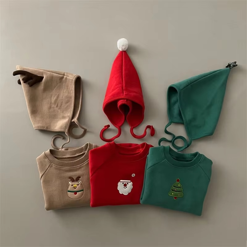 ベビークリスマスロンパース帽子付き 0-24M 新生児刺繍固 - Embroidery Xmas Tree のレビューと価格