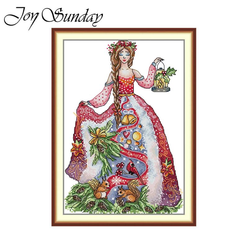 ジョイサンデー プリントクロスステッチキット 自然の妖精のク - Embroidery Xmas Kits のレビューと価格