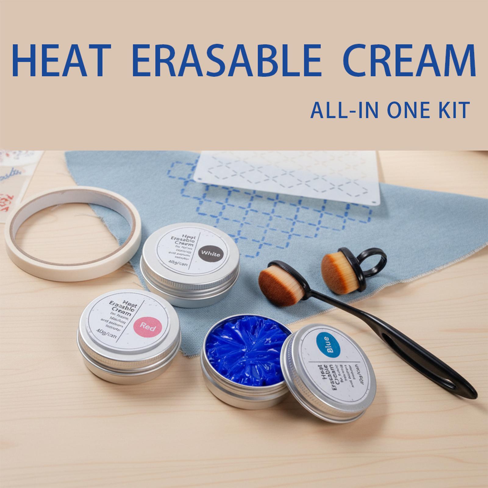 40g/缶 熱消去可能な布用クリーム アイロンオフパターン転 - Embroidery Stitch のレビューと価格