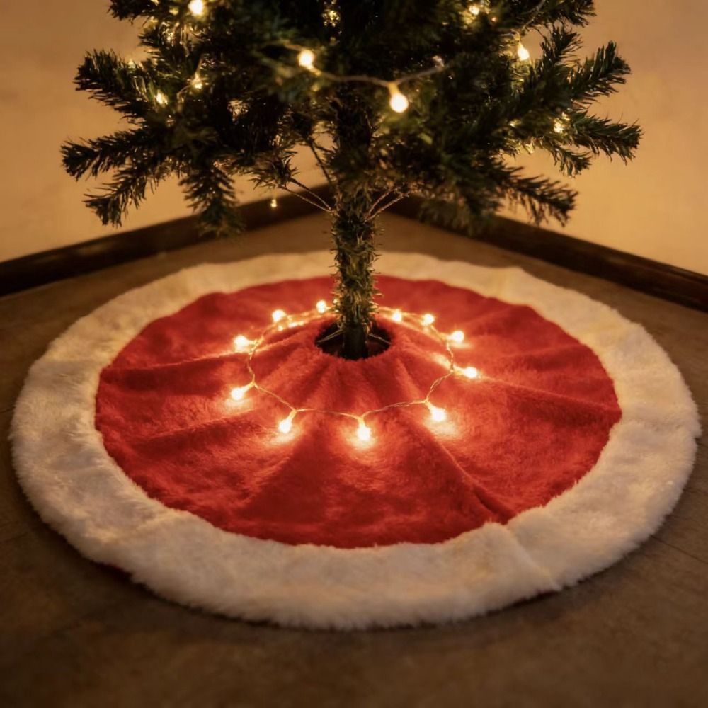 クリスマスアクセサリー クリスマスツリースカート フェイクフ - Embroidery Xmas Tree のレビューと価格