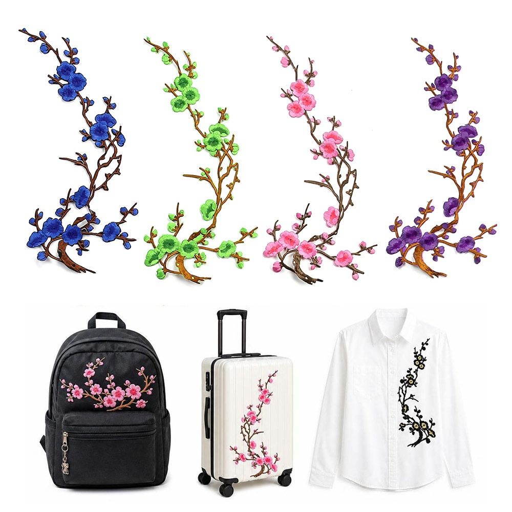 DIY桜の花アイロン接着パッチ アイロン接着＆縫い付け ホッ - Embroidery Patches のレビューと価格