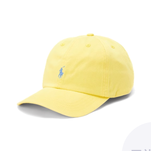 ポロ・ラルフ・ローレン 刺繍レター コットン ベースボールキ - Embroidery Yellow のレビューと価格
