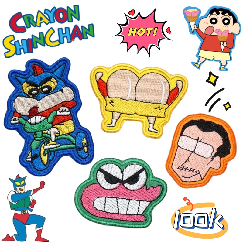 クレヨンしんちゃん野原信介二次元かわいいアニメーション周辺機 - Embroidery Patches のレビューと価格