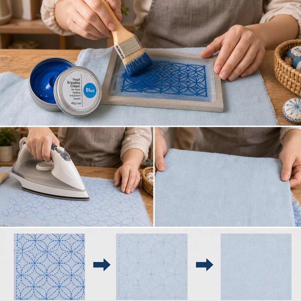 熱消去可能な布地マーキングクリーム刺繍パターン転写ペーストア - Embroidery Cream のレビューと価格