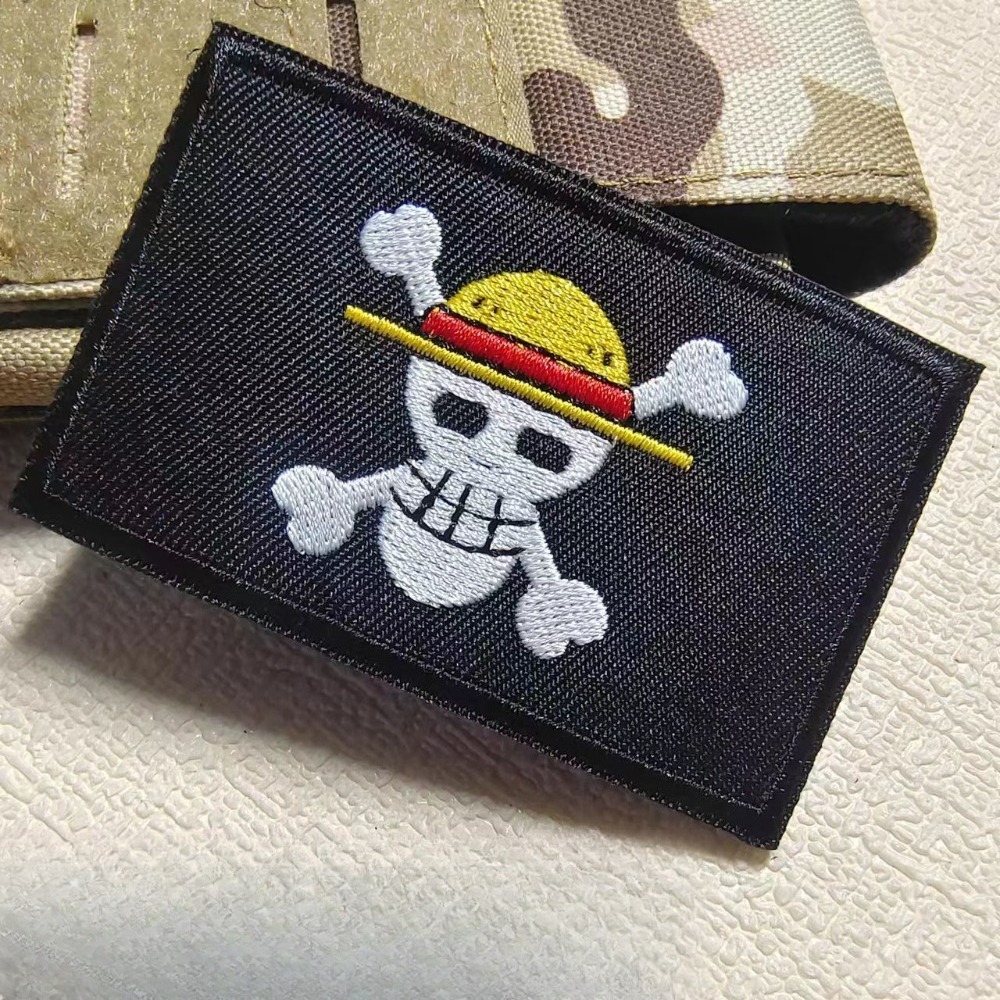 ワンピースバッジ漫画スリーブパッチ刺繍ベルクロパッチルフィ服 - Embroidery Patches のレビューと価格