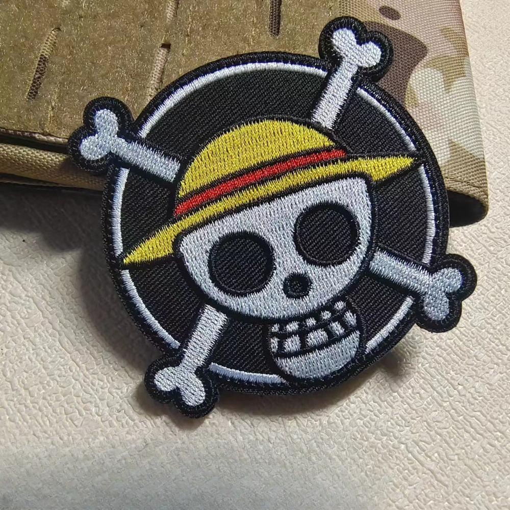 ワンピースバッジ漫画スリーブパッチ刺繍ベルクロパッチルフィ服 - Embroidery Patches のレビューと価格