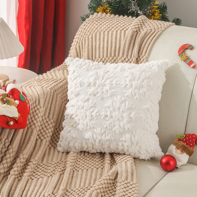 45 × 45 センチメートルクリスマススノーフレーク刺繍ク - Embroidery Xmas Tree のレビューと価格