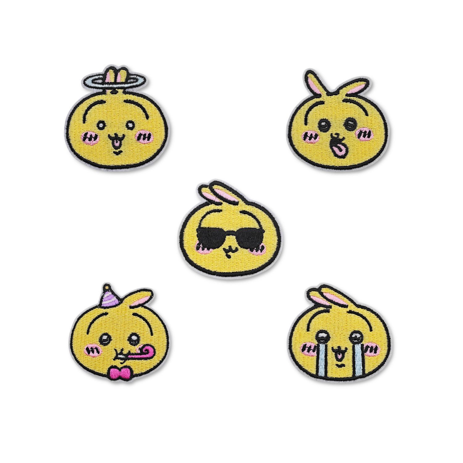 アニメちいかわ刺繍布パッチ貼り付け服ダウンジャケットパッチス - Embroidery Patches のレビューと価格