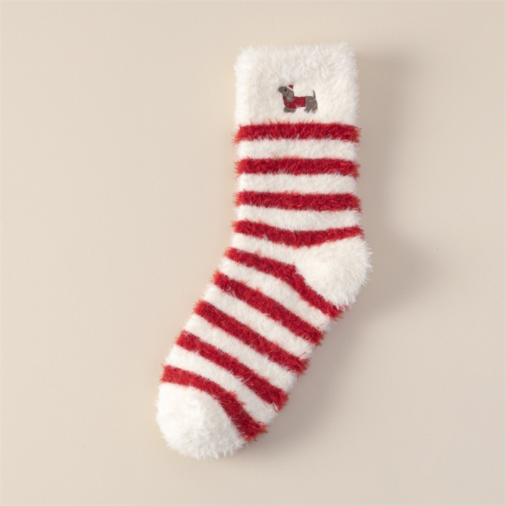 クリスマスツリー柄クリスマス厚手サーマルソックス、クリスマス - Embroidery Xmas Tree のレビューと価格