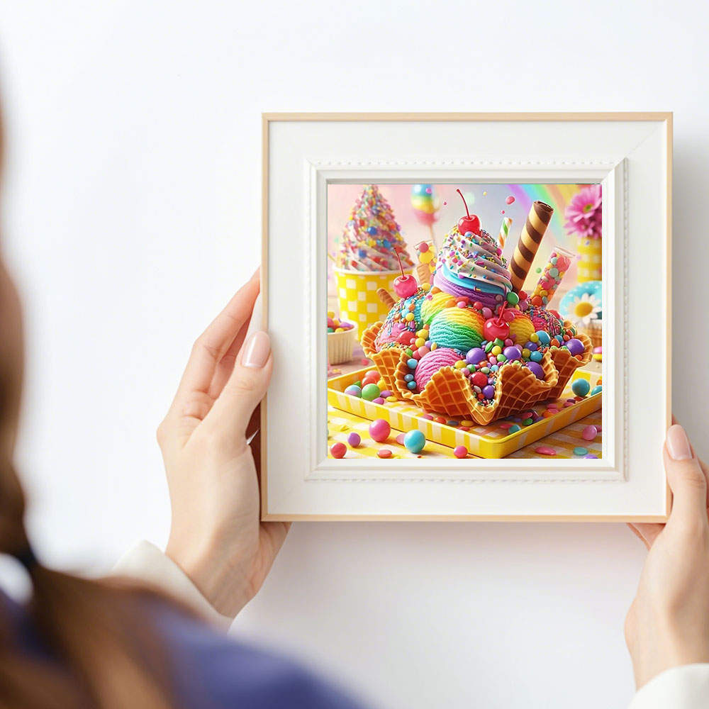 HUACAN 1個 ダイヤモンドペインティング アイスクリー - Embroidery Cream のレビューと価格