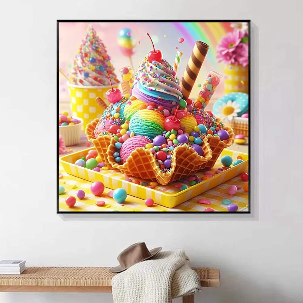 HUACAN 1個 ダイヤモンドペインティング アイスクリー - Embroidery Cream のレビューと価格