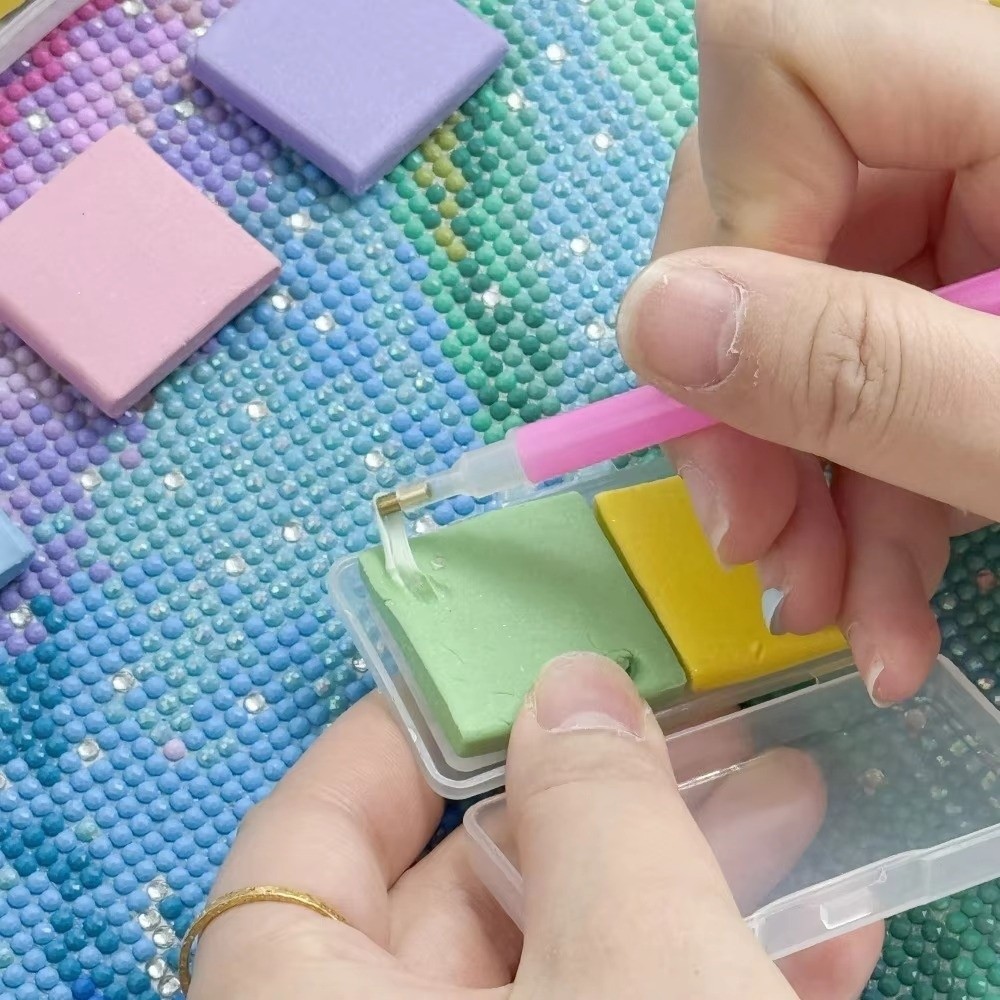 1/2 個シリコーンダイヤモンド塗装粘土クロスステッチ DI - Embroidery Cream のレビューと価格