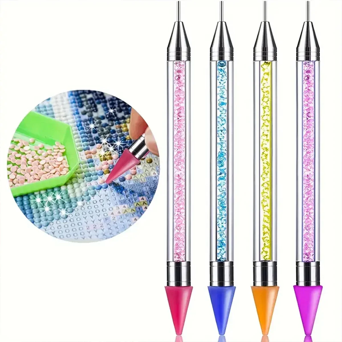 ワックスレスダイヤモンドペインティングツール、ダブルチップ粘 - Embroidery Art のレビューと価格