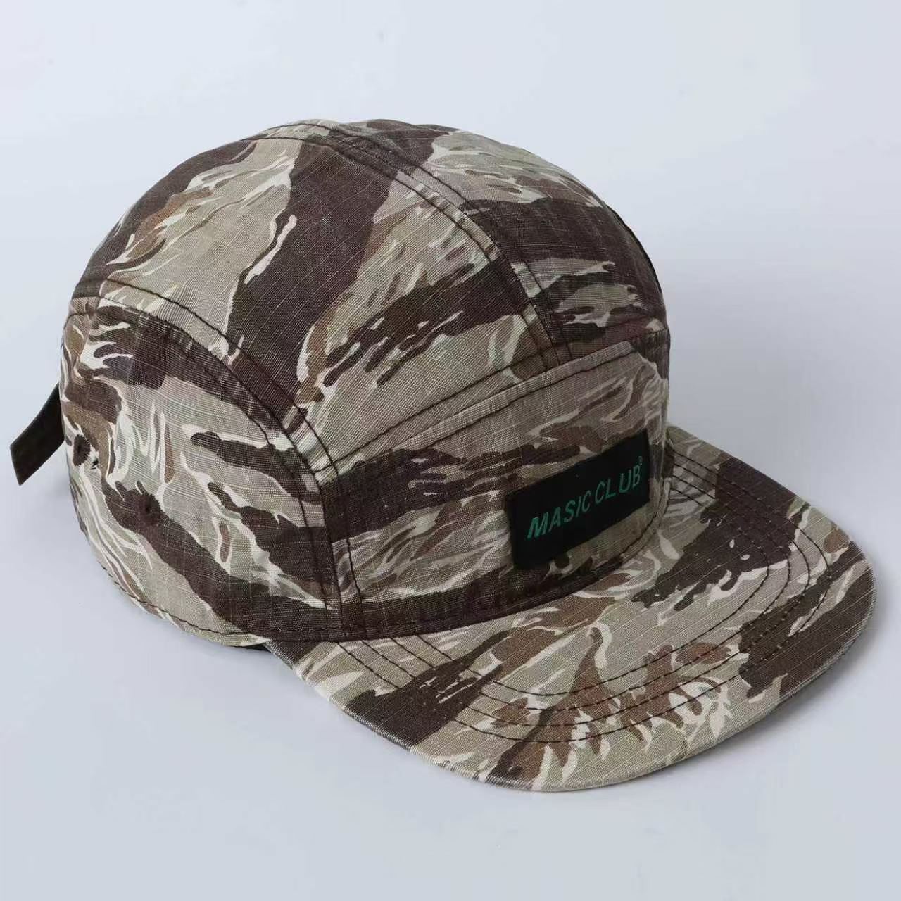 ストライプ柄の迷彩刺繍レターロゴ入り野球帽、頑丈でヴィンテー - Embroidery Hat Machine のレビューと価格
