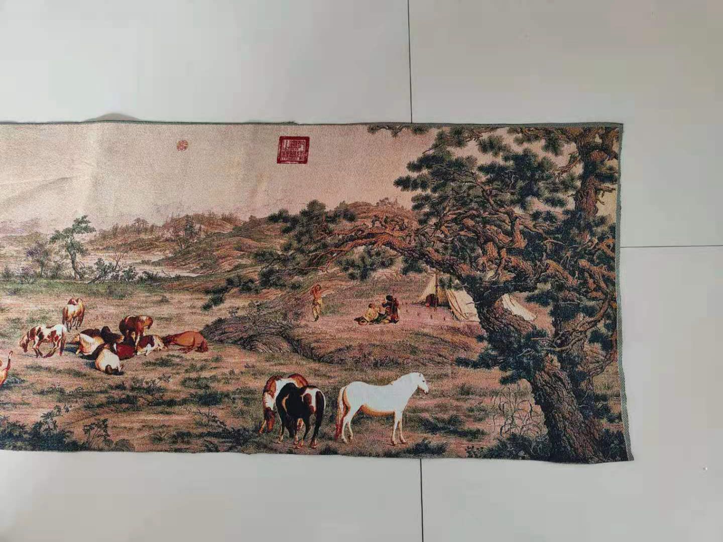 5 メートルのスーパーサイズ中国の民俗シルク刺繍すべてのかわ - Embroidery Horse のレビューと価格