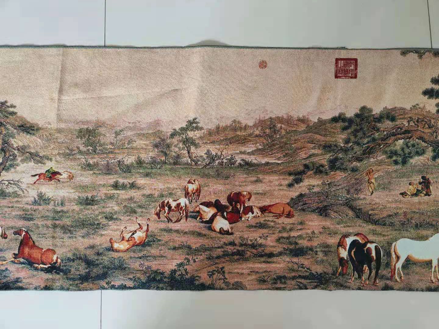 5 メートルのスーパーサイズ中国の民俗シルク刺繍すべてのかわ - Embroidery Horse のレビューと価格