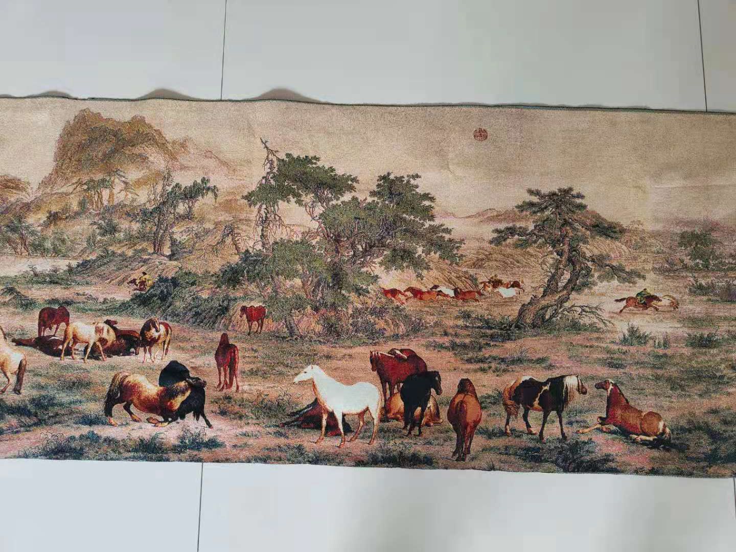 5 メートルのスーパーサイズ中国の民俗シルク刺繍すべてのかわ - Embroidery Horse のレビューと価格
