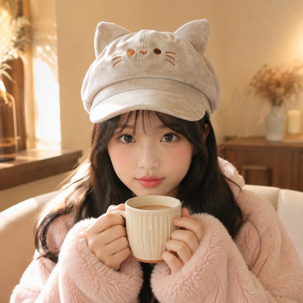 ファッション刺繍入り猫耳ベレー帽 スパイスガール ロリータ  - Embroidery Artist のレビューと価格