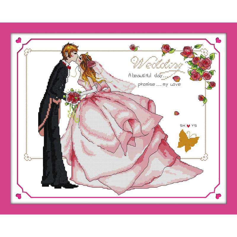 結婚式シリーズカウントクロスステッチ 11CT 14CT ク - Embroidery Job のレビューと価格