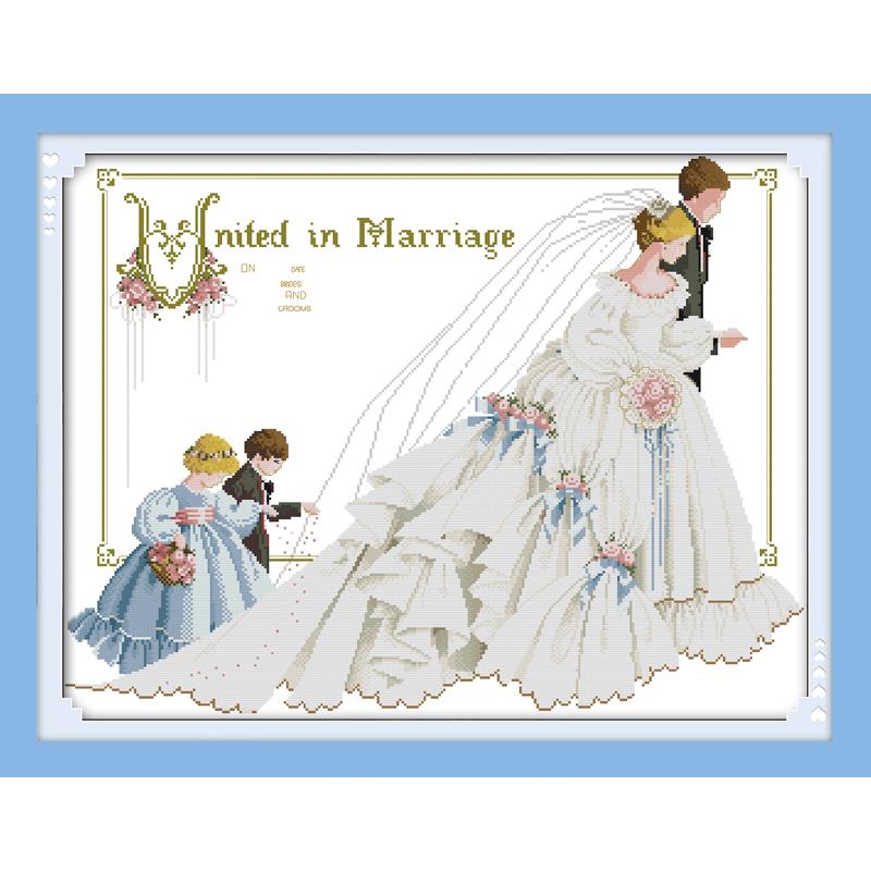 結婚式シリーズカウントクロスステッチ 11CT 14CT ク - Embroidery Job のレビューと価格