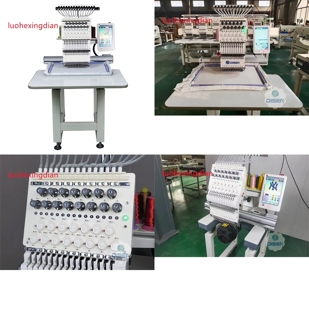 シングルヘッド高速全自動写真刺繍機（ブラザー、タジマ、バルダ - Embroidery Hat Machine のレビューと価格