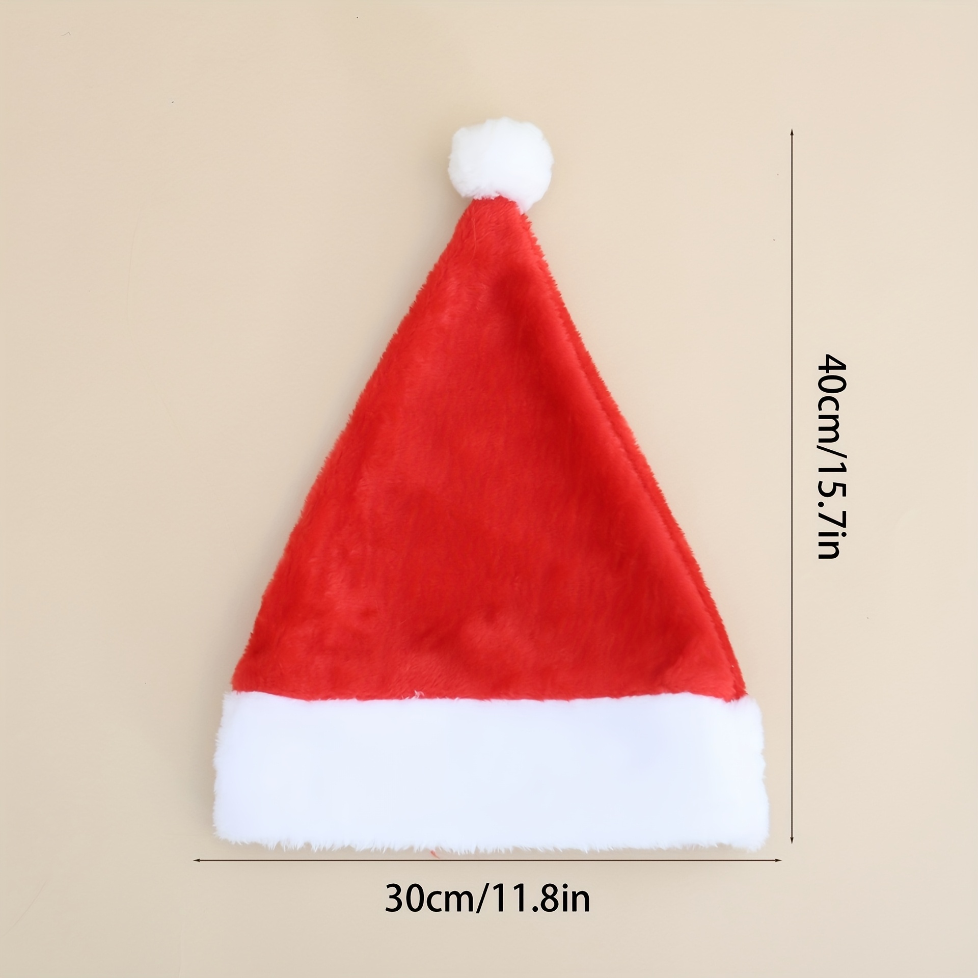 パーソナライズされたクリスマスサンタ帽子、カスタム名刺繍入り - Embroidery Red のレビューと価格