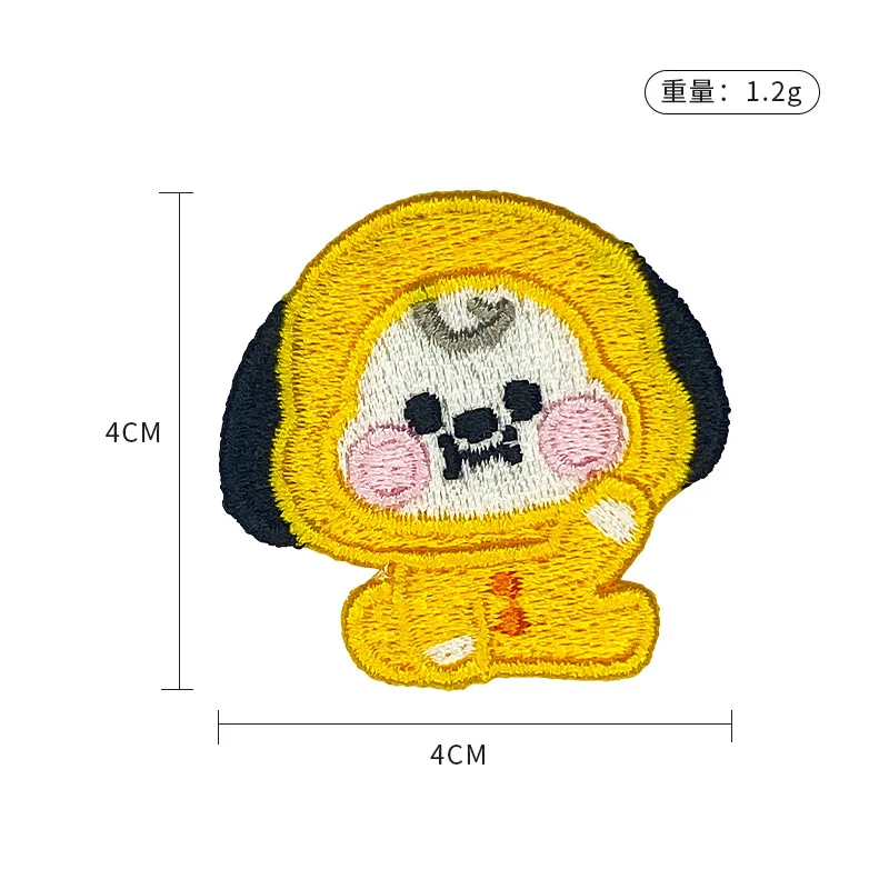 LINE FRIENDS BT21 全キャラクター刺繍入り粘 - Embroidery Patches のレビューと価格